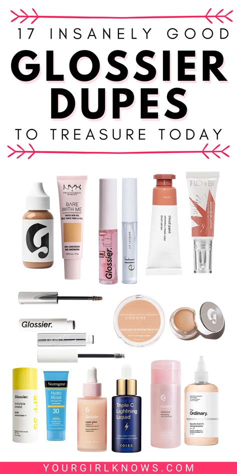 glossier dupes